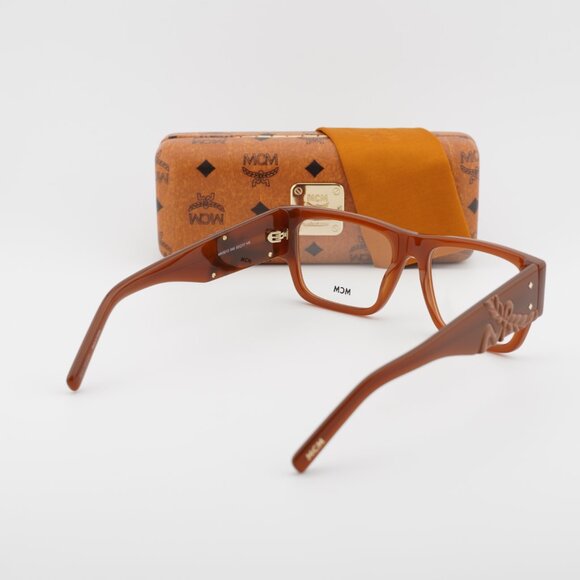 MCM MW5013 045 Square Eyeglasses - Shiny Light Brown 53mm - Picture 3 of 10